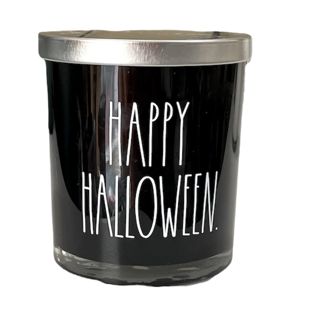 NEW Rae Dunn HAPPY HALLOWEEN Candle w/Lid 🎃👻🎃👻🎃